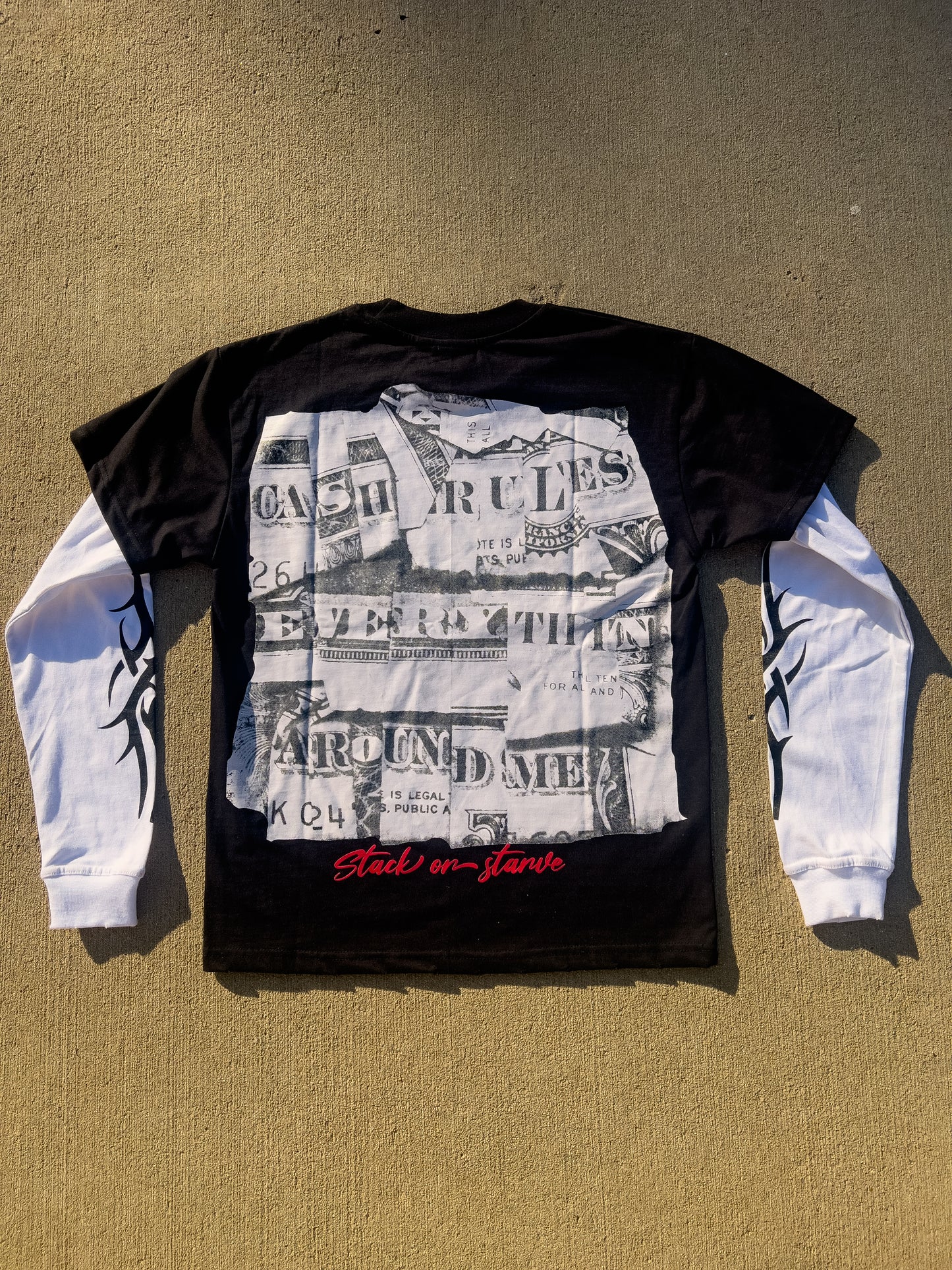 “FREE PROFIT” Double sleeve T